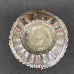 Pot couvert, cuivre étamé, art populaire ethnique, XIX debut XX, Moyen Orient