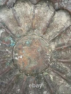 Pot couvert, cuivre étamé, art populaire ethnique, XIX debut XX, Moyen Orient