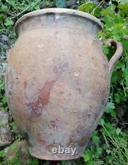 Poterie régionale antique Pot à Confit Rustique
