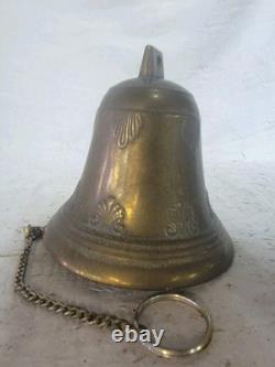 RARE ANCIENNE CLOCHE DE COUVENT EN BRONZE MASSIF belles gravures / style baroque