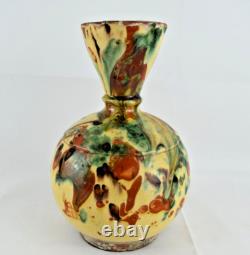 RARE GARGOULETTE CRUCHE TERRE CUITE VERNISSEE SAINT JEAN DE FOS XIXème SIECLE