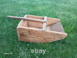 RARE Grand peigne à fleur de trèfle Art populaire