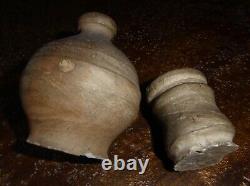 RARE Vases funéraires terre cuite champagne environ de Reims XIVe XVe