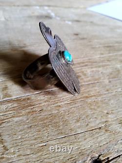 RaRe. Pièce U Thunderbird Anneaux D'Echarpe Magnolia Pearl Argent St & Turquoise