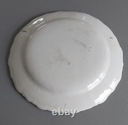 Rare Assiette En Faience De MOUSTIERS Chèvres Fleurs Polychrome Féraud XVIIIème