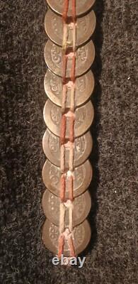 Rare Épée Votive Chine Du Sud Porte Bonheur Feng Shui Sapèques Monnaie Ancienne