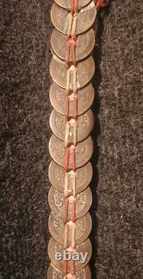 Rare Épée Votive Chine Du Sud Porte Bonheur Feng Shui Sapèques Monnaie Ancienne