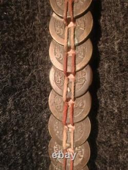Rare Épée Votive Chine Du Sud Porte Bonheur Feng Shui Sapèques Monnaie Ancienne