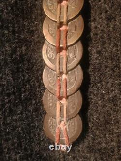 Rare Épée Votive Chine Du Sud Porte Bonheur Feng Shui Sapèques Monnaie Ancienne