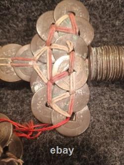 Rare Épée Votive Chine Du Sud Porte Bonheur Feng Shui Sapèques Monnaie Ancienne