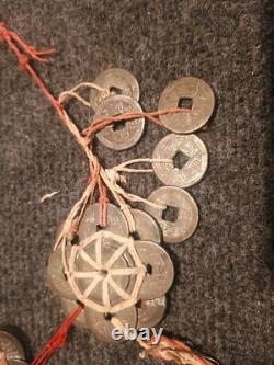 Rare Épée Votive Chine Du Sud Porte Bonheur Feng Shui Sapèques Monnaie Ancienne