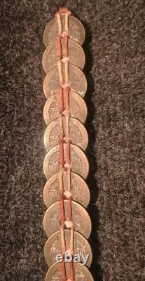 Rare Épée Votive Chine Du Sud Porte Bonheur Feng Shui Sapèques Monnaie Ancienne