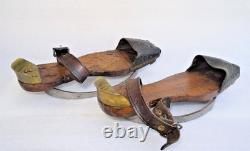 Rare PAIRE DE SOQUES OU PATINS À BOUE 19ème