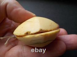 Rare Paires de castagnettes 19e en os B2