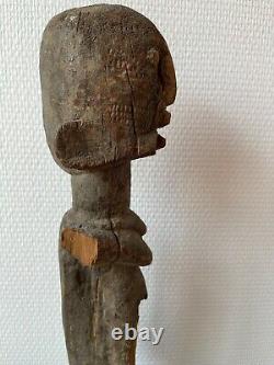 Rare XVIIIème siècle grande statuette ancêtre dogon Mali belle patine croûteuse