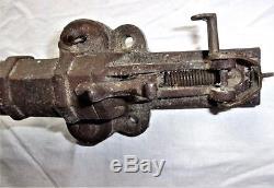 Rare ancien canon effaroucheur ou à taupe fer forgé 19 éme xix éme