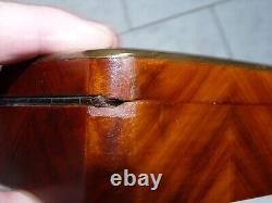 Rare ancienne boîte porte montre à gousset avec des incrustations