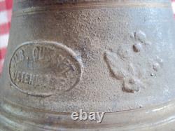 Rare ancienne cloche vache ALB GUSSET UETENDORF SUISSE Cow Brass Bell collection