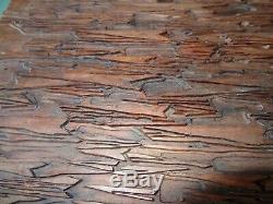 Rare ancienne plaque bois gravé pour impression sur tissus ou velin 18ème (Lyon)