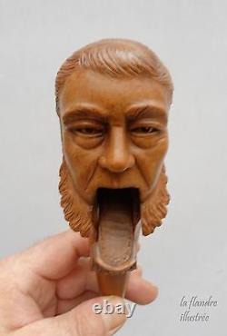 Rare casse noix figuratif sculpté d'un personnage politique barbu NUTCRACKER