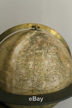Rare globe terrestre DELAMARCHE 1863 en très bel état