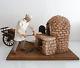 Rare Grand Automate, Santon De Provence Boulanger à Son Four Mobile électique