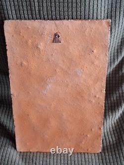 Relief en albatre De La Vierge À L'Enfant