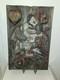 Roi De Coeur Bas Relief Bois 19 ème Superbe, Rare