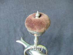 SUBLIME GRAND PIQUE AIGUILLE LAITON FONDU ART POPULAIRE CAST BRASS NEEDLE 33 cm