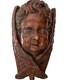 Sculpture Bois Xviiie Si&egrave;cle Ancienne Ch&eacute;rubin Angelot Religieux