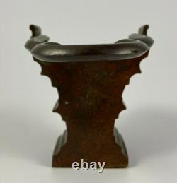 Seau A Eau Benite En Bronze XVI Eme France Pays Bas Gothique Chocolatee H2509