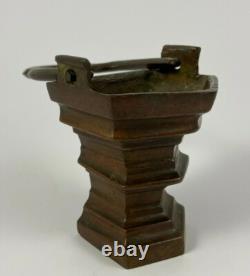 Seau A Eau Benite En Bronze XVI Eme France Pays Bas Gothique Chocolatee H2509