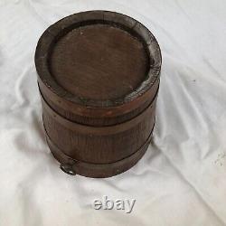 Seau En Bois Et Cuivre 19 Eme / 20 Eme Siecle Inv 12052