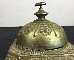 Sonnette d hôtel, comptoir, table XIXeme bronze et laiton Napoléon III