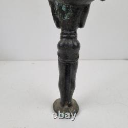Statuette, Bronze, Hermès, Criophores, Artefact Agneau, Haut 24 Cm. Curiosité