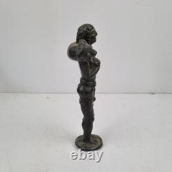 Statuette, Bronze, Hermès, Criophores, Artefact Agneau, Haut 24 Cm. Curiosité