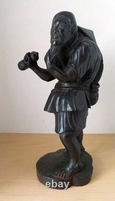 Statuette en bois de pèlerin d'Asie Chine