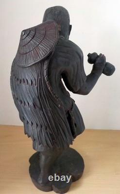 Statuette en bois de pèlerin d'Asie Chine