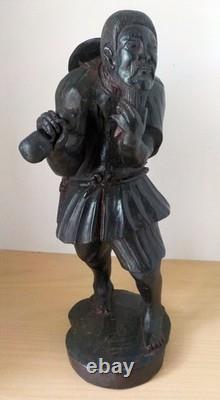 Statuette en bois de pèlerin d'Asie Chine