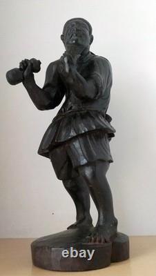 Statuette en bois de pèlerin d'Asie Chine