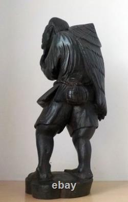 Statuette en bois de pèlerin d'Asie Chine