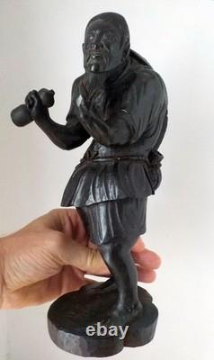 Statuette en bois de pèlerin d'Asie Chine