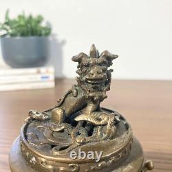 Superbe Brule parfum Chinois en Bronze ancien tripode