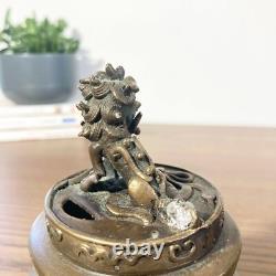 Superbe Brule parfum Chinois en Bronze ancien tripode