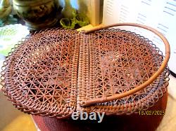 Superbe Et Tres Rare Panier Ancien Napoleon Iii/collection/artisanal