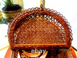 Superbe Et Tres Rare Panier Ancien Napoleon Iii/collection/artisanal