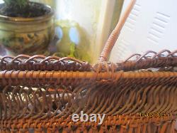 Superbe Et Tres Rare Panier Ancien Napoleon Iii/collection/artisanal