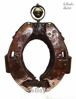 Superbe collier de de voiture à chien attelage à chien à grelot