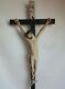 Superbe Et Rare Grand Crucifix En Bois Sculpté Fin Xviii / Début Xix S. 77 Cm