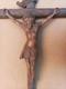 Superbe Grand Crucifix En Noyer Sculpt&eacute; Fin Xix / D&eacute;but Xx S. H = 80 Cm